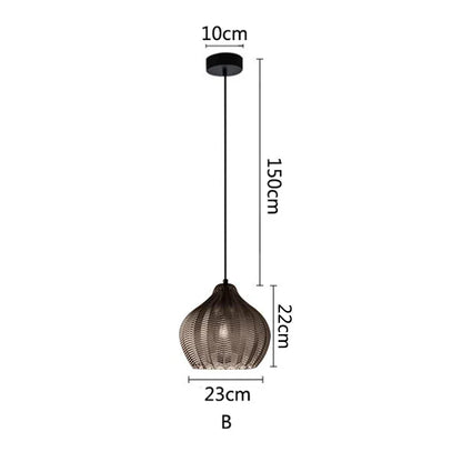 DecorBites™ Glass Pendant Lights: Nordic Style for Restaurant, Kitchen, Dining, Bedroom, Bedside lighting