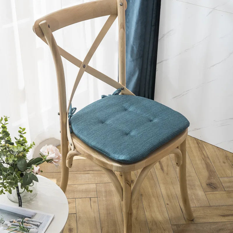 Decorbites™ Leinen-Stuhlpolster: Rutschfest, Mehrfarbig für Esszimmer & Außenbereich Gartenpolster
