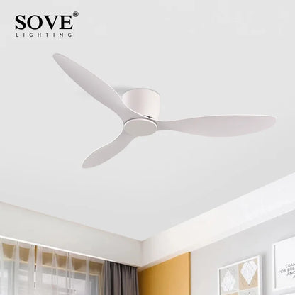 DecorBites™ 6-Speed DC Motor Ceiling Fan Remote Control 17CM Low Floor Loft Decorative Fan