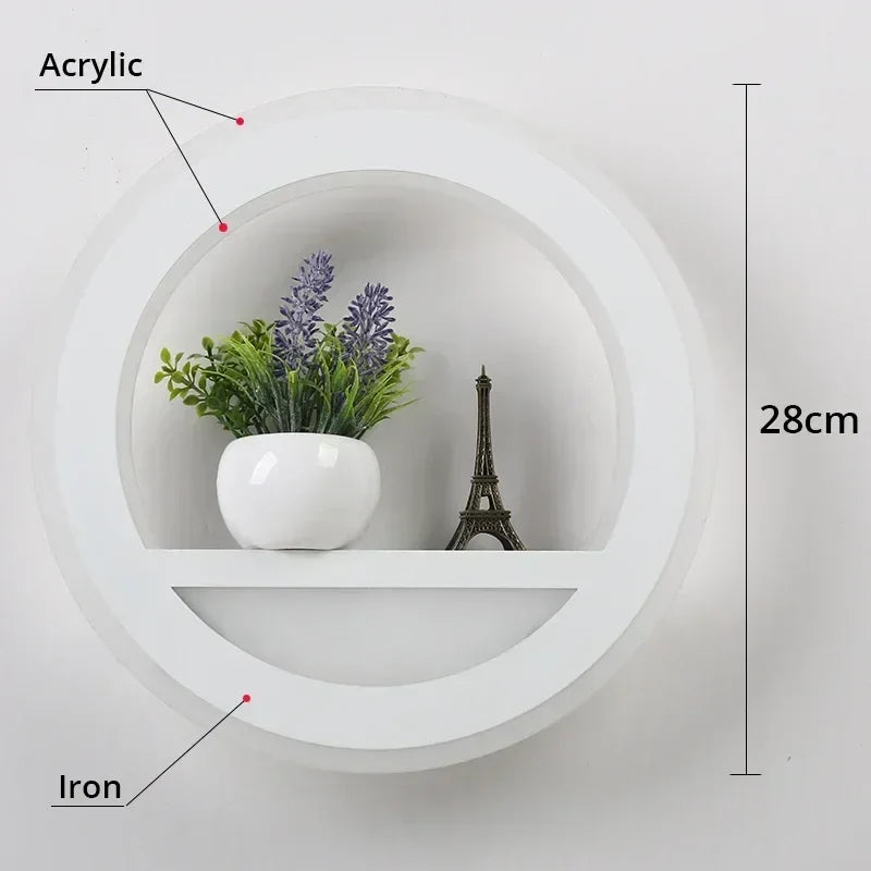 DecorBites™ Dimmable LED Wall Lamp with Remote Control for Bedroom and Living Room