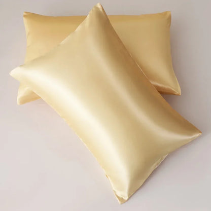 Decobites Silky Smooth King Size Satin Pillowcases Luxury Soft Skin-friendly Solid Color