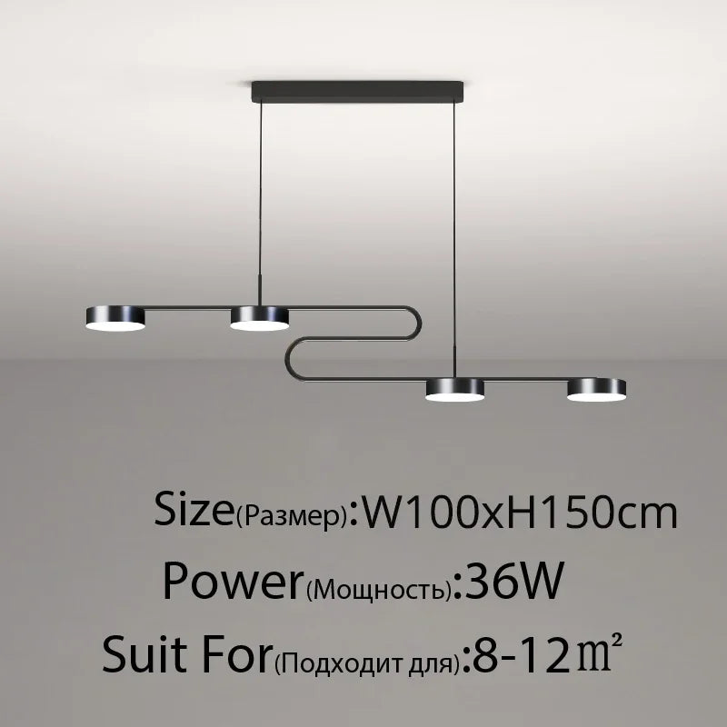 DecorBites™ LED Pendant Lights: Remote Controlled Modern Lighting for Home Décor