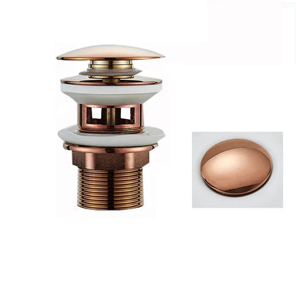 DecorBites™ Black Gold Pop Up Drain for Sink - Faucet Accessory Kit