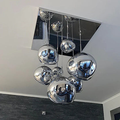 Lámpara de techo colgante LED DecorBites™ de cristal lava para sala de estar, dormitorio o loft.