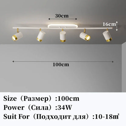 DecorBites™ LED Chandelier with Spotlights for Living Room Bedroom Ceiling Decor