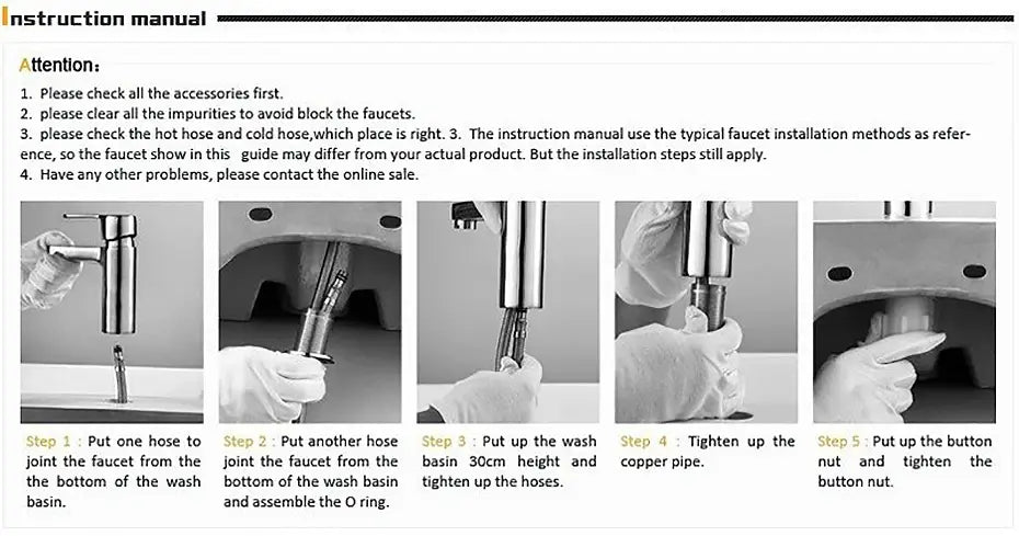 Grifo de lavabo de latón dorado para lavabo de baño