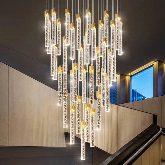 DecorBites™ Crystal LED Ceiling Chandelier for Luxury Home Décor