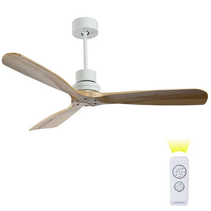 Ventilador de techo DecorBites™ de 52" con hélice en madera, funcionamiento silencioso para el hogar y el loft.