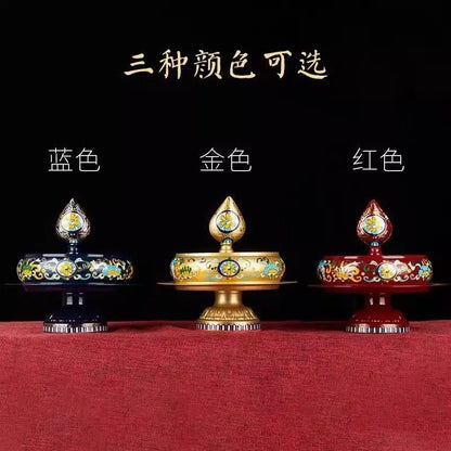 DecorBites™ Cloisonné Manda Pan Eight Auspicious Tea Pan