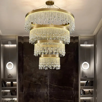 DecorBites™ Crystal LED Ceiling Chandeliers for Luxury Home Decor