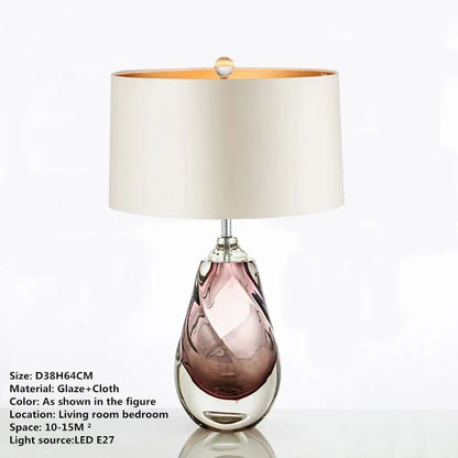 DecorBites™ Glaze Table Lamp: Modern Art LED Desk Light for Home and Hotel