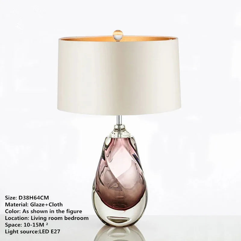Lámpara de Mesa Glaze™ Decorbites: Luz de Escritorio LED de Arte Moderno para Hogar y Hotel
