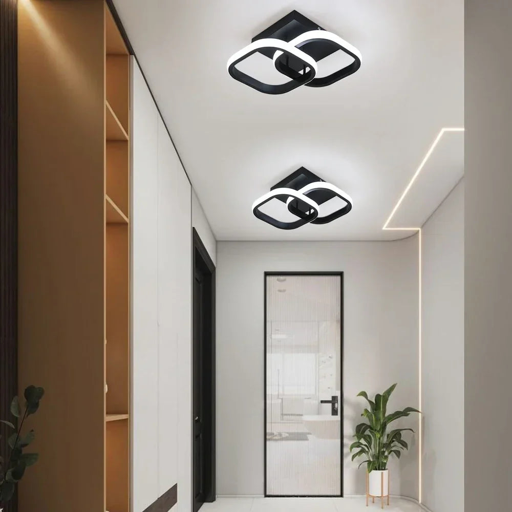 DecorBites™ Acrylic LED Ceiling Lamp: Modern Home Decor Lighting for Bedroom, Corridor, Balcony