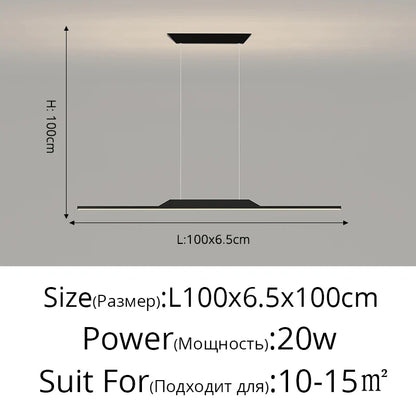 مصباح معلق LED من DecorBites™ - إضاءة بسيطة معلقة لغرفة الطعام وديكور المنزل