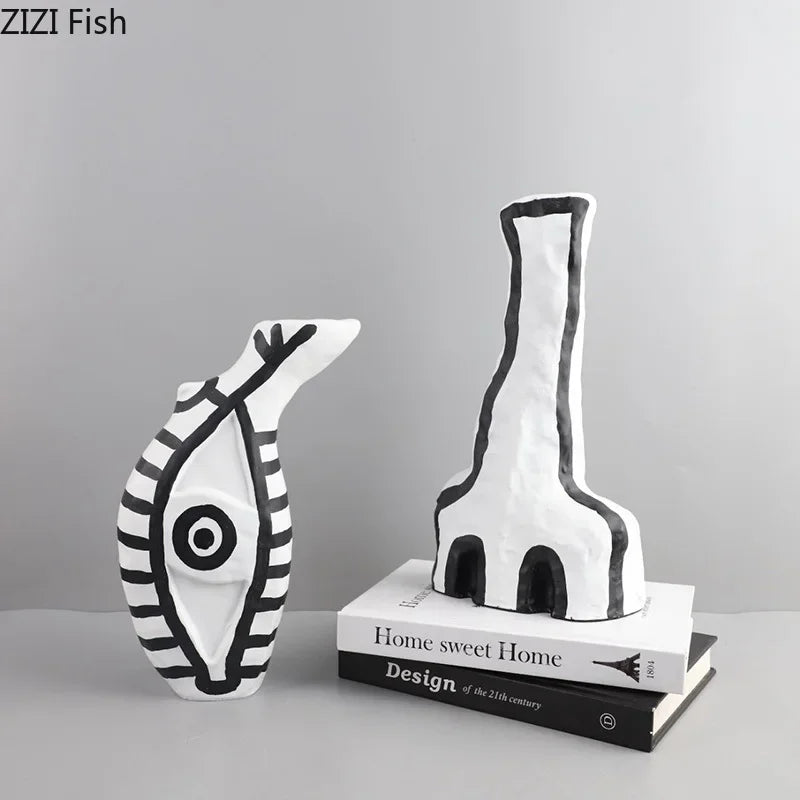 DecorBites™ Abstract Vase: Modern Design, Desk Decoration, Room Aesthetic Decor