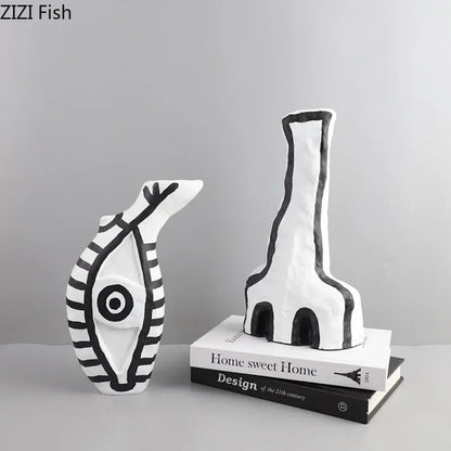 DecorBites™ Abstract Vase: Modern Design, Desk Decoration, Room Aesthetic Decor