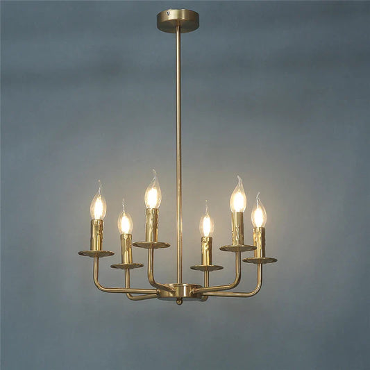 DecorBites™ Iron Art Chandelier Lights for Dining Living Room Kitchen - E14 Candle Fixtures