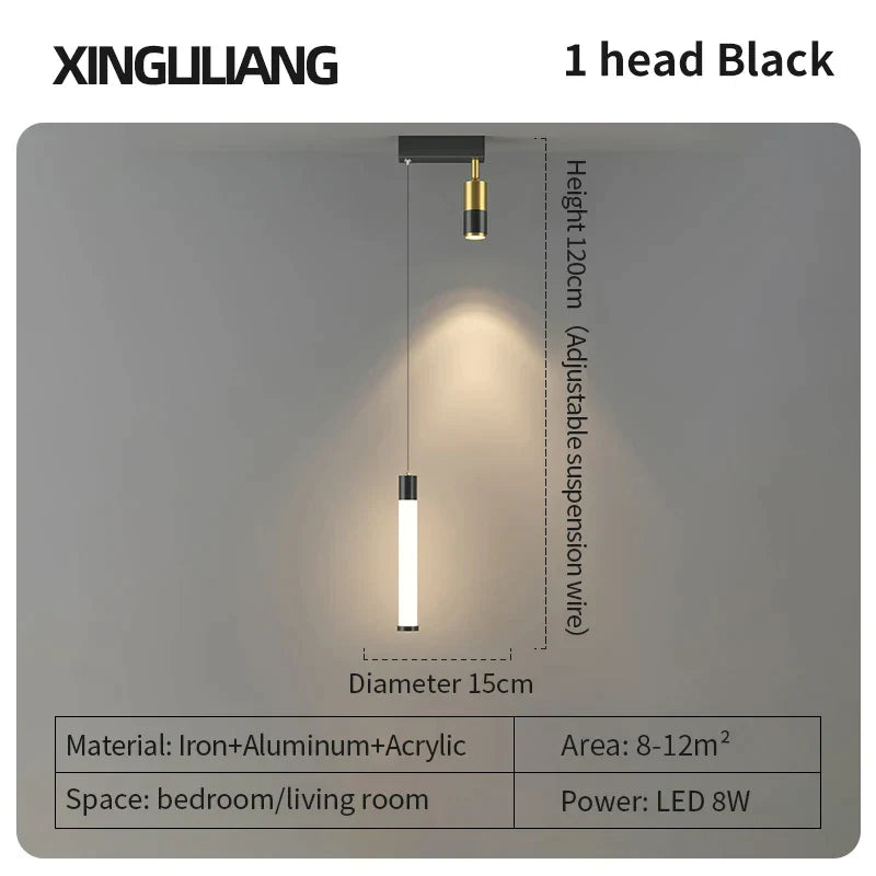 DecorBites™ Golden Pendant Chandelier for Bedroom & Living Room Décor