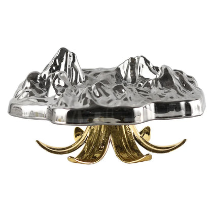 DecorBites™ High-Leg Iceberg Tray Desktop Organizer Decor Ashtray Candy Plate