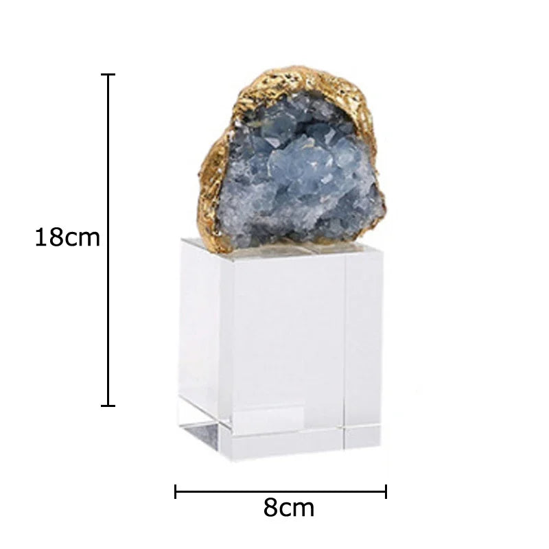 DecorBites™ Amethyst Crystal Base Desk Ornament for Room Aesthetics