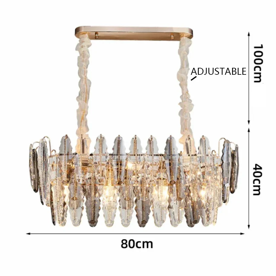 DecorBites™ LED Leaf Chandelier: Modern Living Room Decor Lighting for Duplex Rotating Stairs