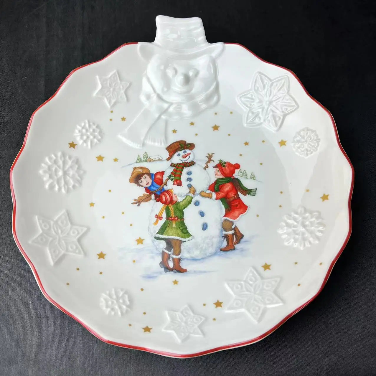 DecorBites™ Christmas Dinnerware Set: Plates, Tray, Mugs, Bowls, and Dishes