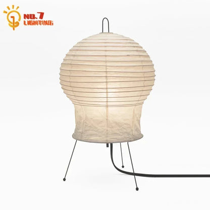 DecorBites™ مصباح طاولة من ورق الأرز Akari Noguchi LED E27 إضاءة عصرية لغرفة المعيشة
