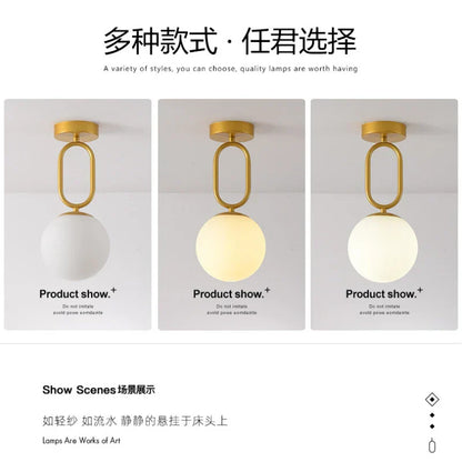 ديكوربايتس™ مصباح سقف زجاجي أسود ذهبي: وحدات إضاءة LED عصرية على الطراز الاسكندنافي