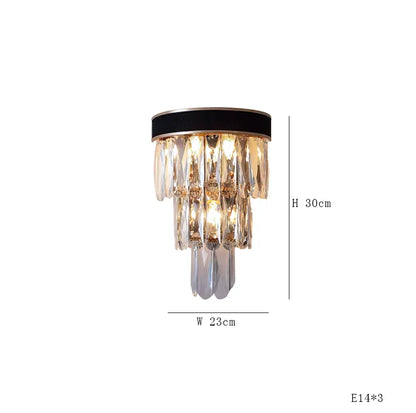 Lámpara de araña de cristal LED negra DecorBites™ para comedor, diseño de lujo