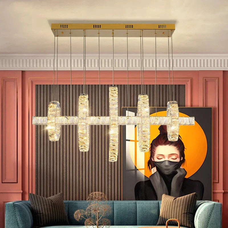 Lámparas de araña LED Decorbites™ para sala de estar y comedor, accesorios de iluminación colgantes modernos