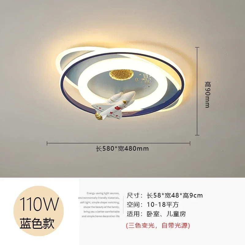 Lámpara de techo DecorBites™ Astronauta, Conejo Espacial, Cohete