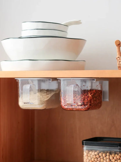 DecorBites™ Kitchen Spice Rack Organizer Set with Seasoning Containers and Spoons