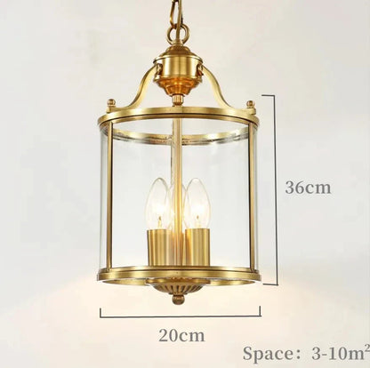 DecorBites™ Bronze Glass Chandelier Pendant Light for Living Dinner Room, Corridor