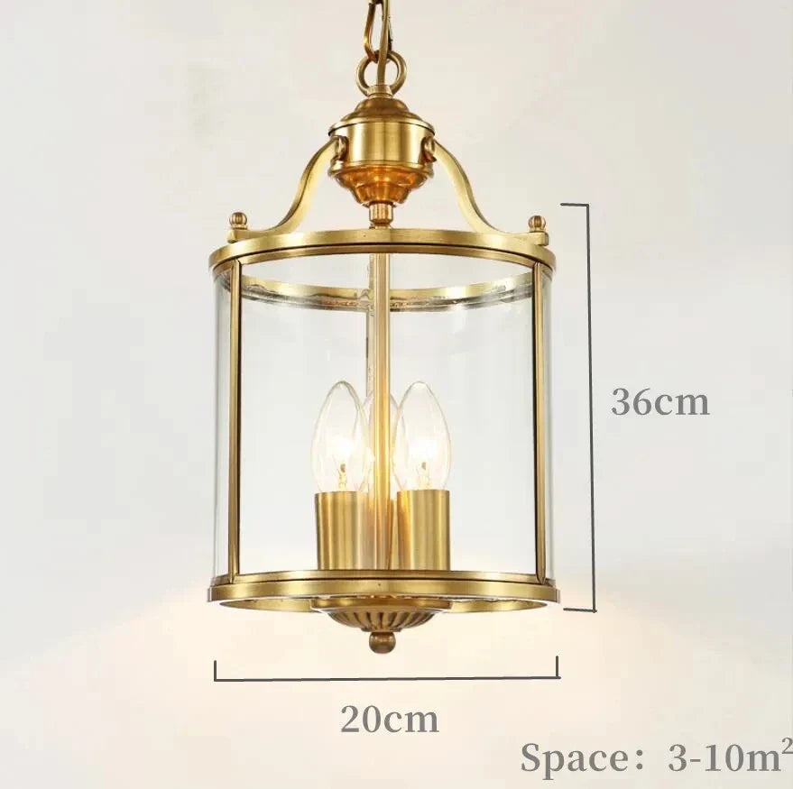 DecorBites™ Bronze Glass Chandelier Pendant Lights for Country Home Decor