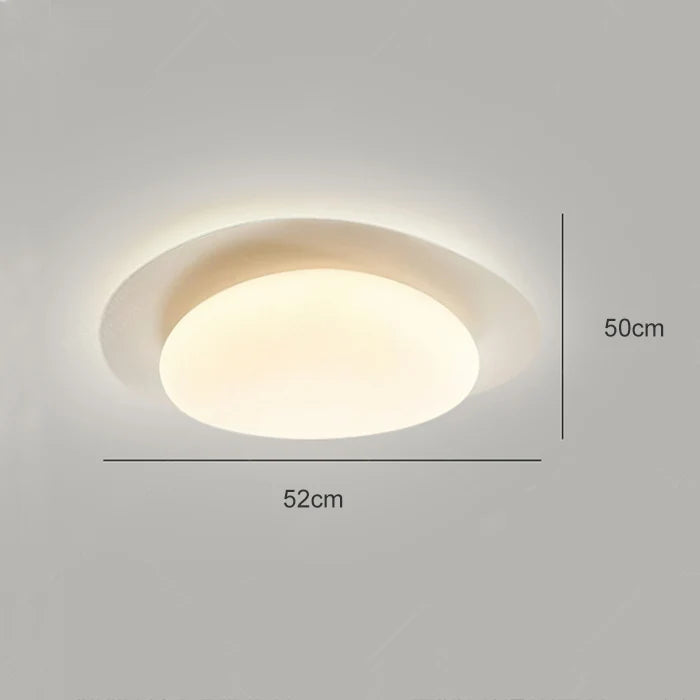 Lámpara de techo DecorBites™ estilo adoquín color crema para dormitorio principal