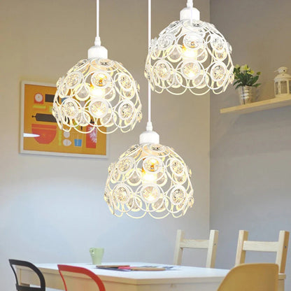 DecorBites™ Crystal K9 Pendant Lamp: Modern Industrial Lighting for Bedroom and Kitchen