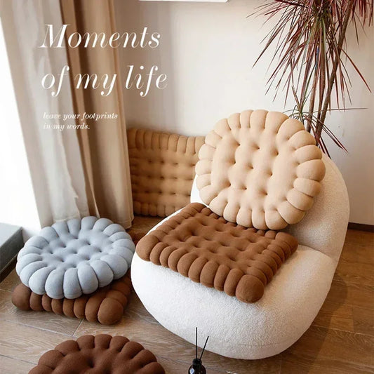 Decobites Biscuit Sofa Cushion: Soft Chair Seat Cushion for Home Decor and Living Room