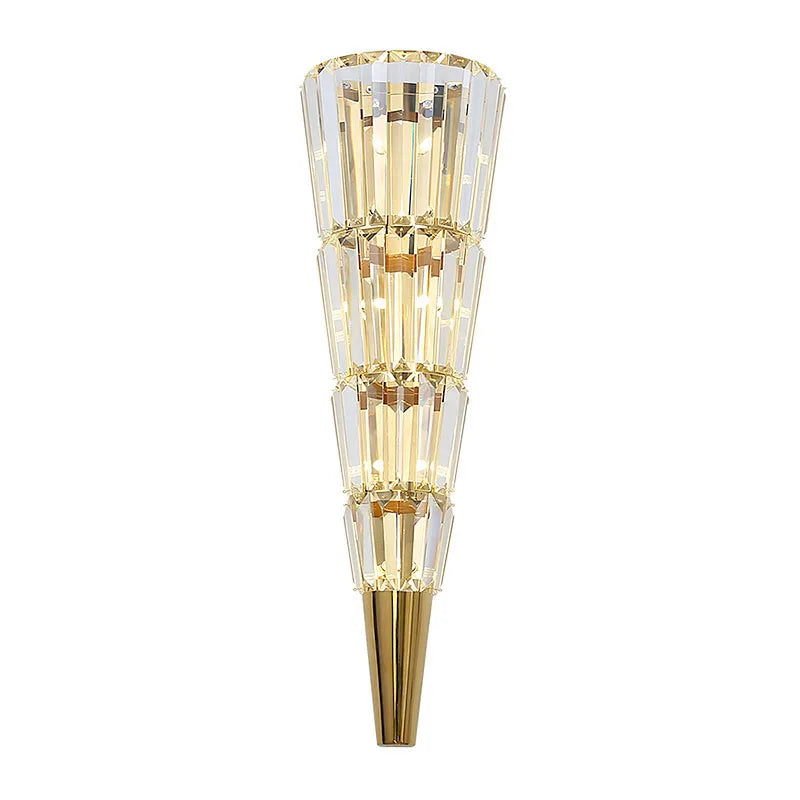 DecorBites™ Crystal Torch Wall Lamp: Modern Light Luxury for Living Room, Bedroom, Study, Restaurant.