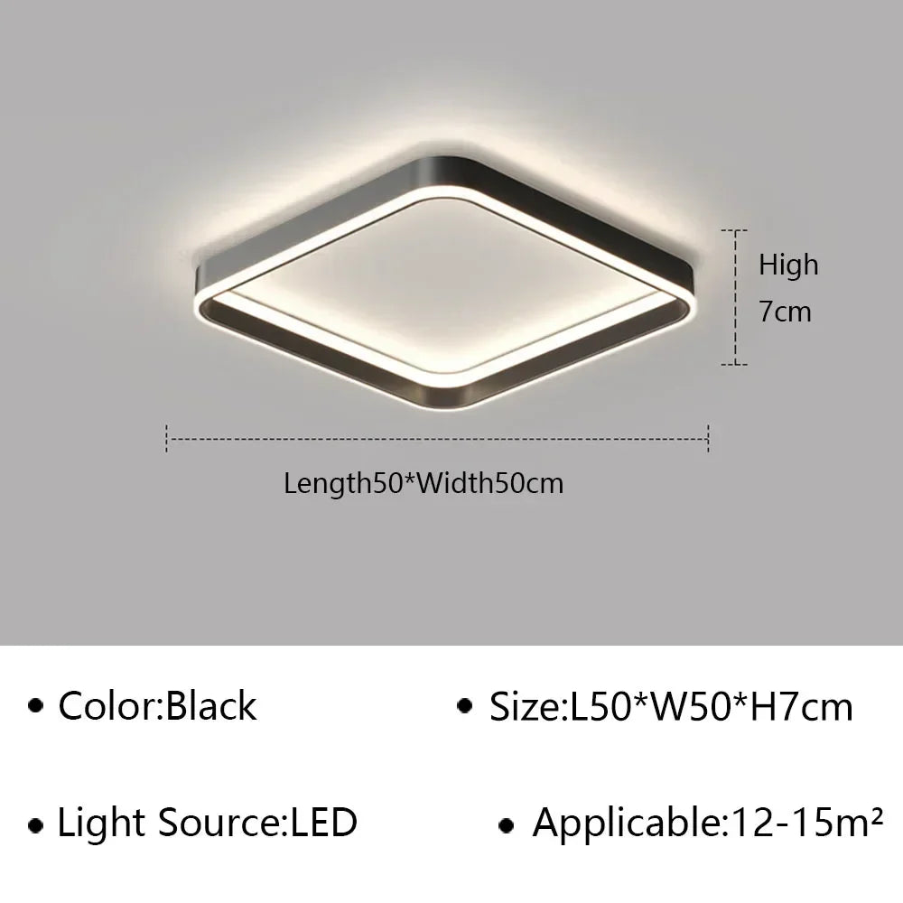 Lámpara de techo geométrica LED DecorBites™ para sala de estar, comedor, estudio, dormitorio, pasillo o balcón.