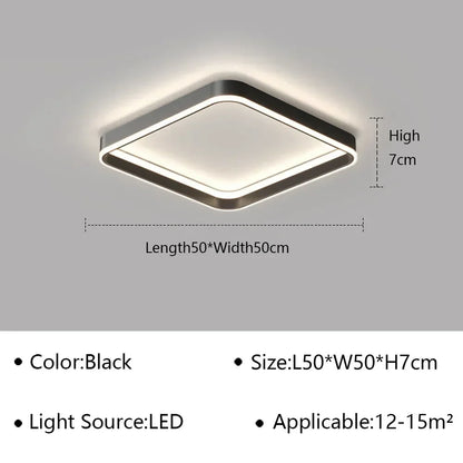 Lámpara de techo geométrica LED DecorBites™ para sala de estar, comedor, estudio, dormitorio, pasillo o balcón.