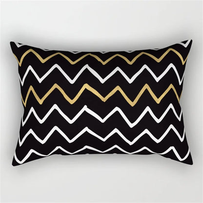 طقم غطاء وسادة للخصر بتصميم هندسي مموج من DecorBites™