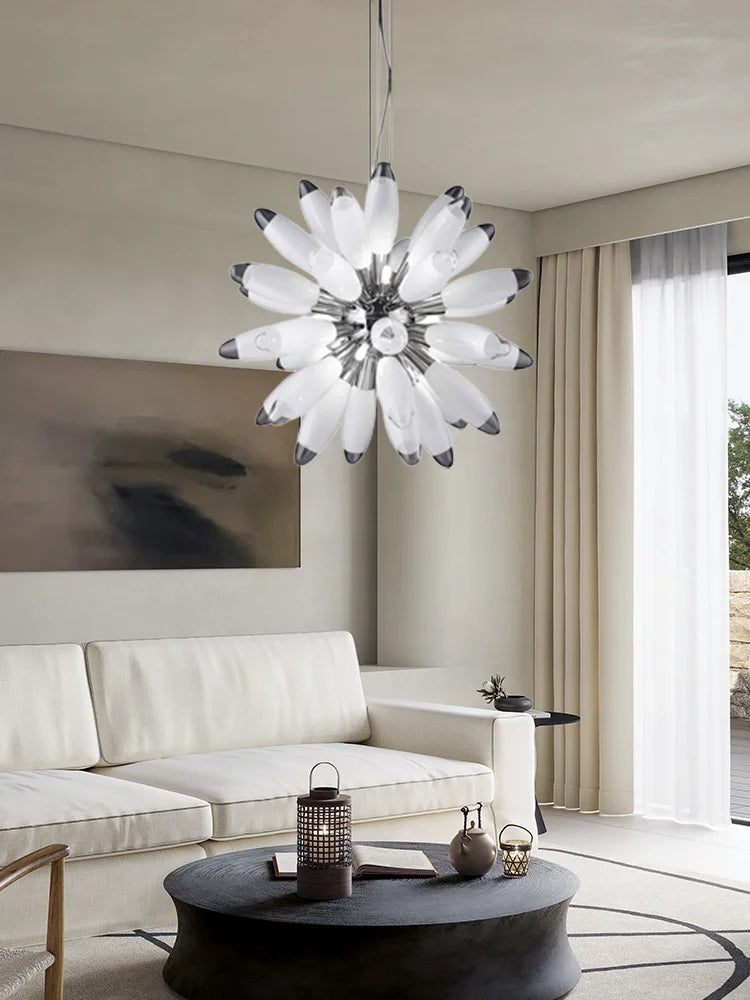 DecorBites™ LED Globe 2025 Chandelier in Chrome/Gold - Spectacular Lighting Fixture