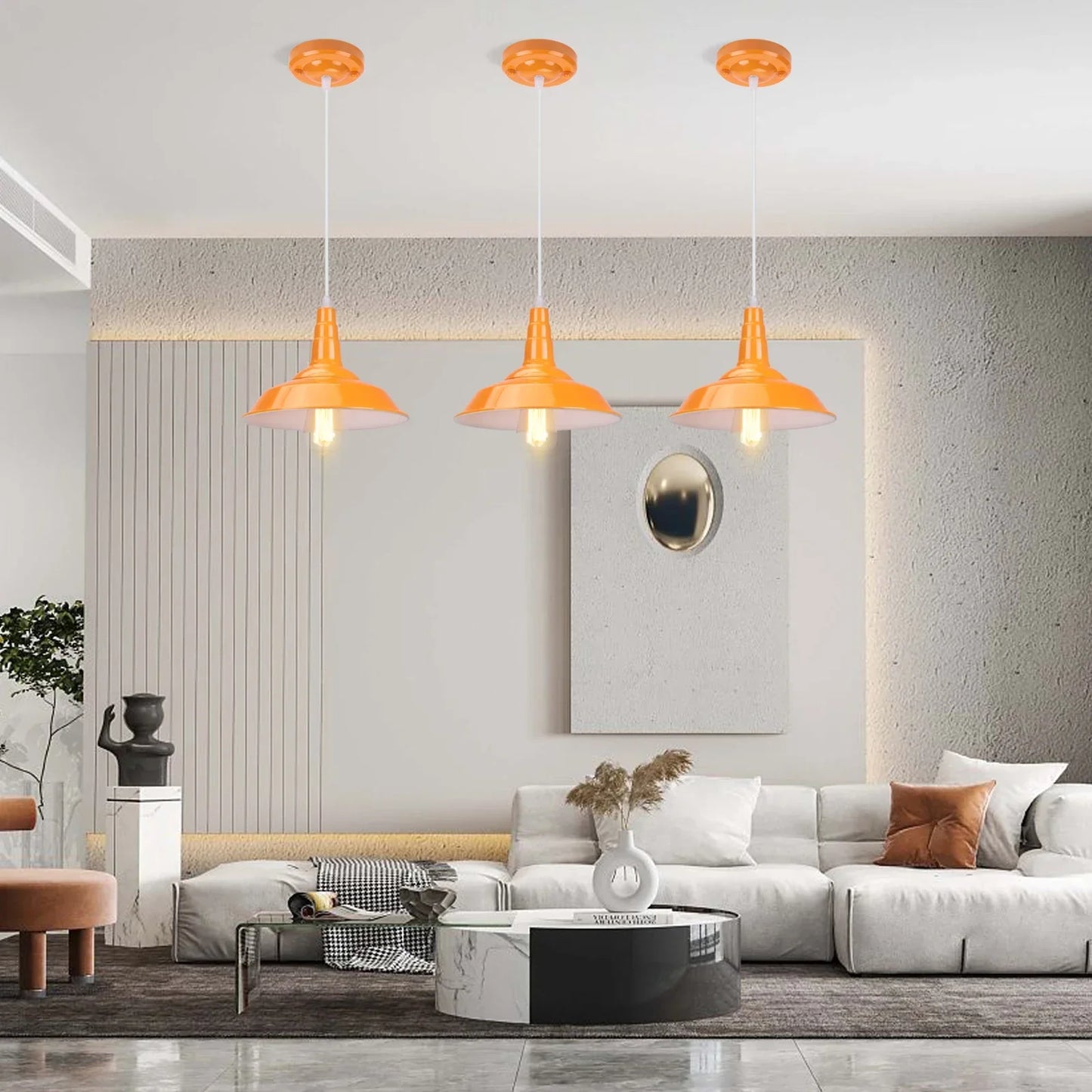 DecorBites™ Industrial Pendant Lamp: Modern Retro Loft Chandelier for Kitchen, Living Room.