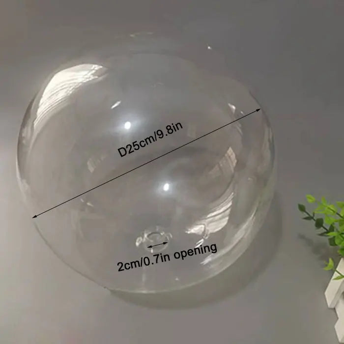 DecorBites™ Clear Glass Pendant Lamp Shade with 2.2cm Thread for Chandeliers & Hanging Lights