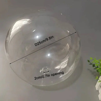 DecorBites™ Clear Glass Pendant Lamp Shade with 2.2cm Thread for Chandeliers & Hanging Lights