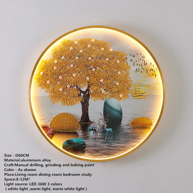 Aplique de pared con peces LED Decorbites™: Luminaria creativa para el dormitorio