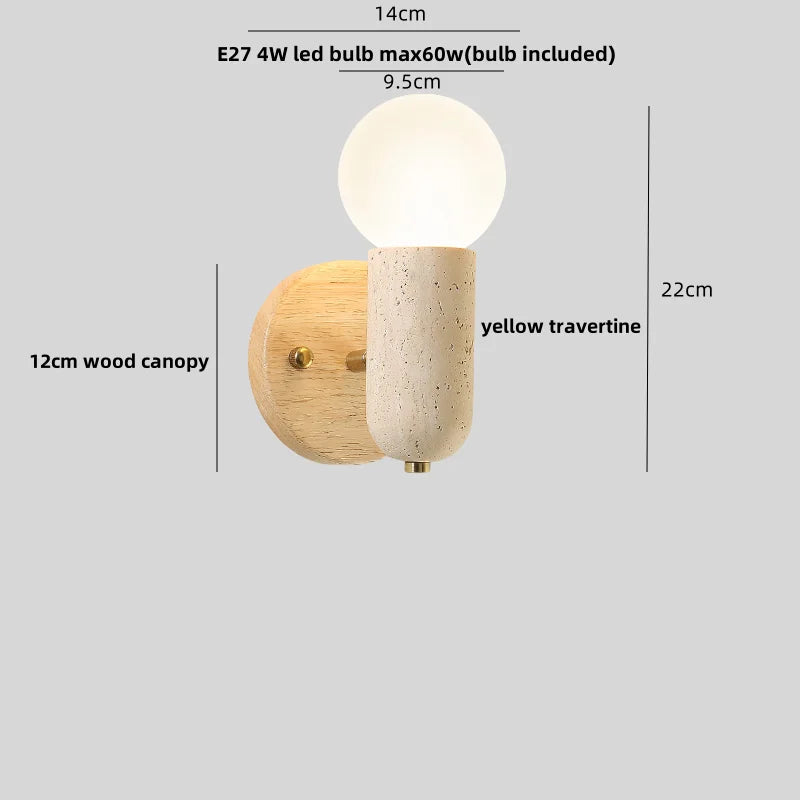 Lámpara de pared LED estilo japonés Decorbites™ con cadena de tiro y vidrio blanco