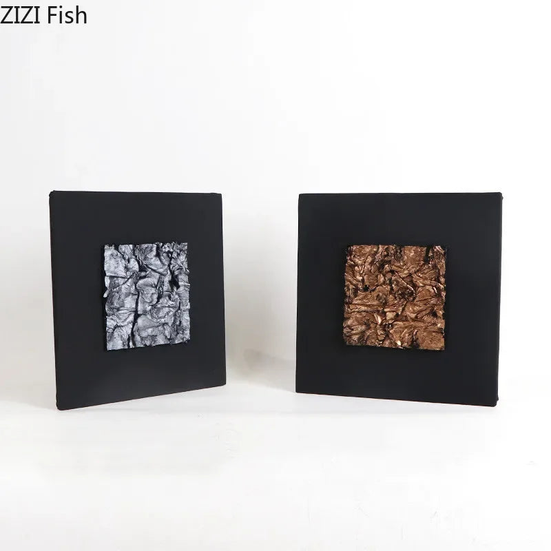 ديكور بايتس™ - زينة جدارية من القماش المذهب - ديكور منزلي عصري