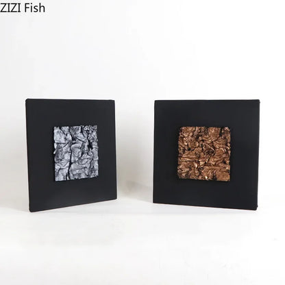 ديكور بايتس™ - زينة جدارية من القماش المذهب - ديكور منزلي عصري