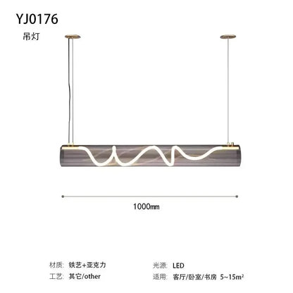 DecorBites™ Gold LED Chandelier: Nordic Minimalist Dimming Pendant Lights for Home Decor